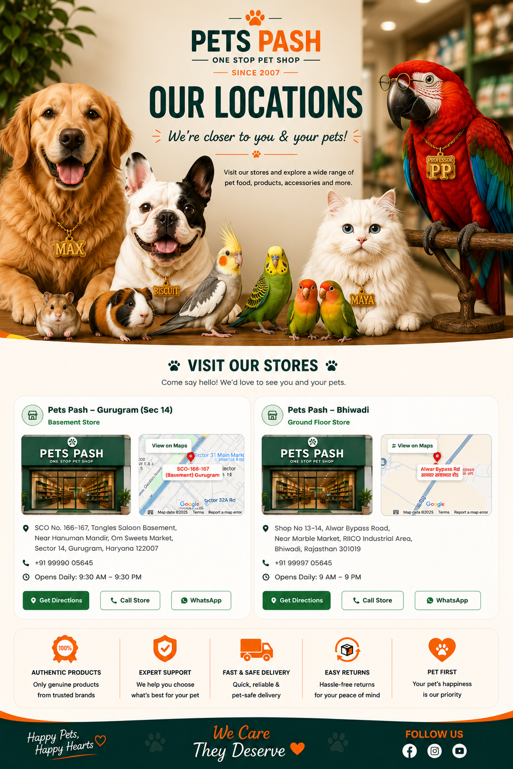 Our Locations — Pets Pash